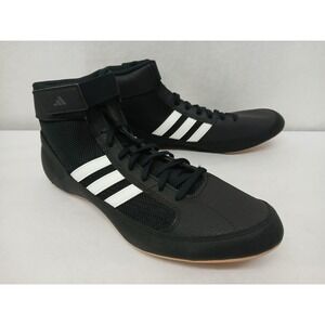 Adidas Men's HVC Wrestling Shoes‎ AQ3325 Black White Sz 14